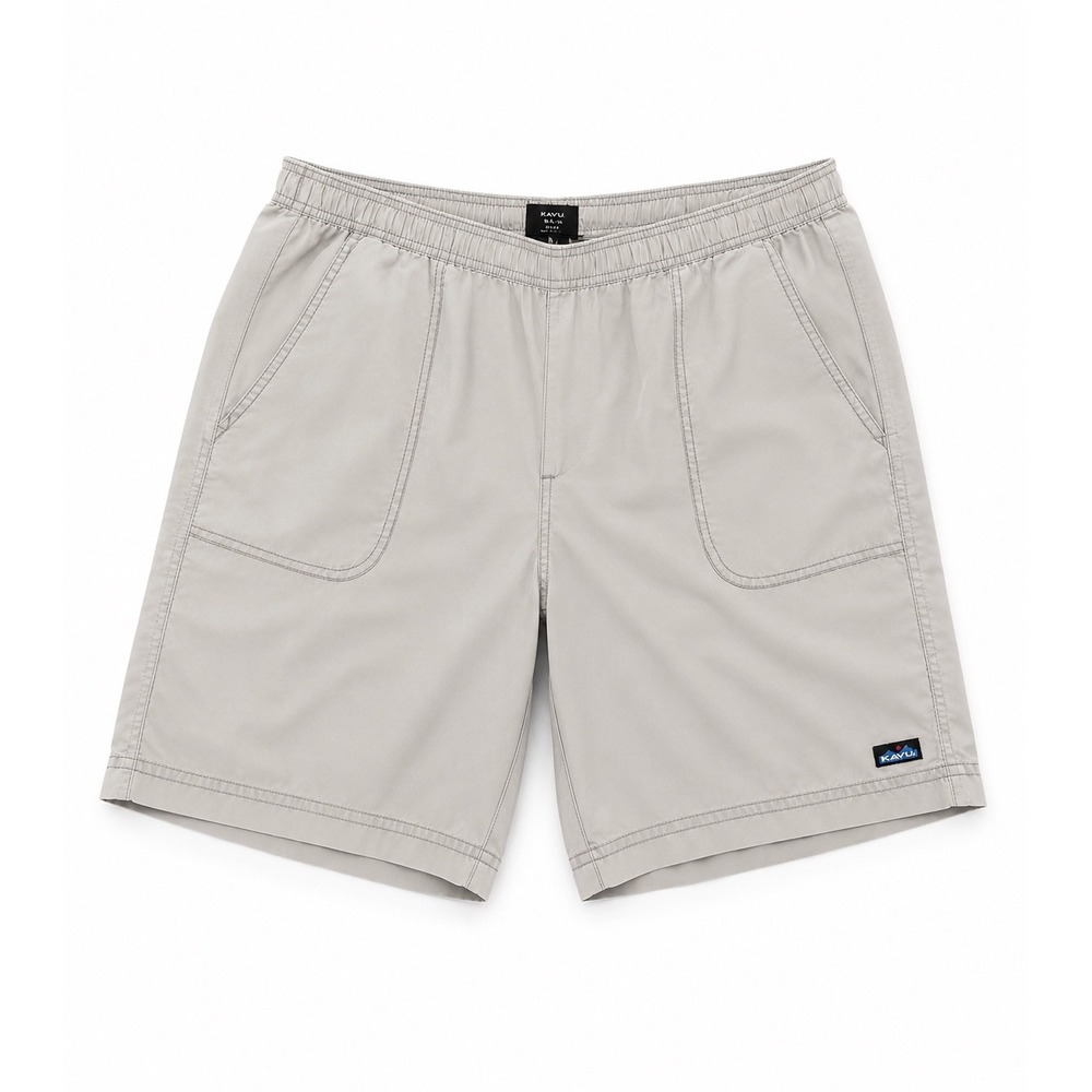 Kavu Big Eddy Shorts Mens Large Gray Quick Dry Hiking Water Shorts Elastic Waist